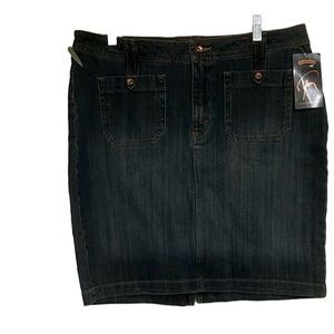 NEW Riders Lee Copper Collection Juniors Youth Size 13/14 Denim Pencil Skirt